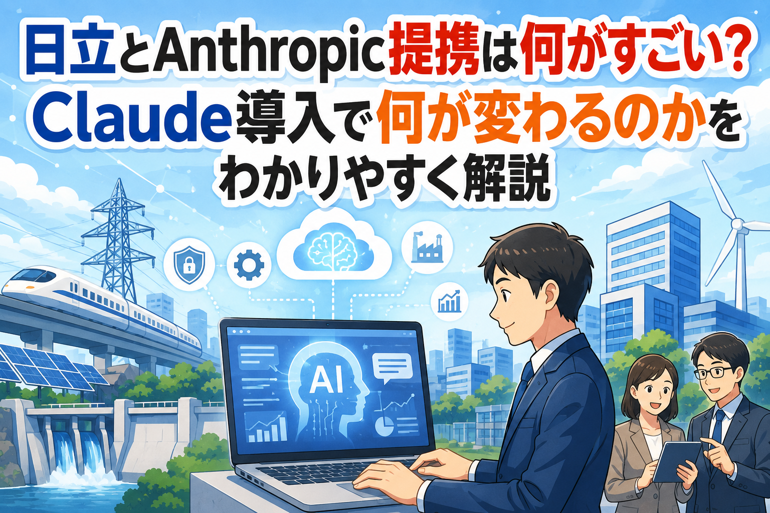 日立とAnthropic提携は何がすごい？Claude導入で何が変わるのかをわかりやすく解説