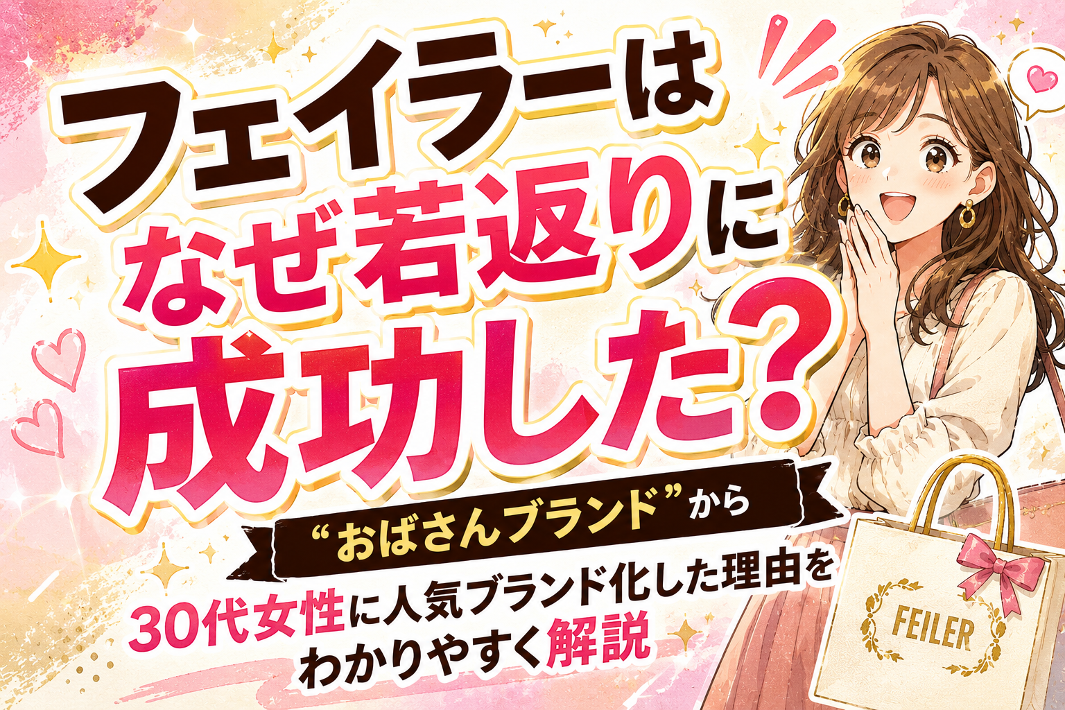 フェイラーはなぜ若返りに成功した？“おばさんブランド”から30代女性に人気ブランド化した理由をわかりやすく解説